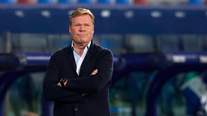 Barcelona coach Ronald Koeman during their 3-3 LaLiga draw with Levante