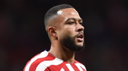 Memphis Depay made his first appearance for Atletico Madrid