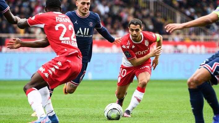 Monaco striker Wissam Ben Yedder scored against PSG on Sunday