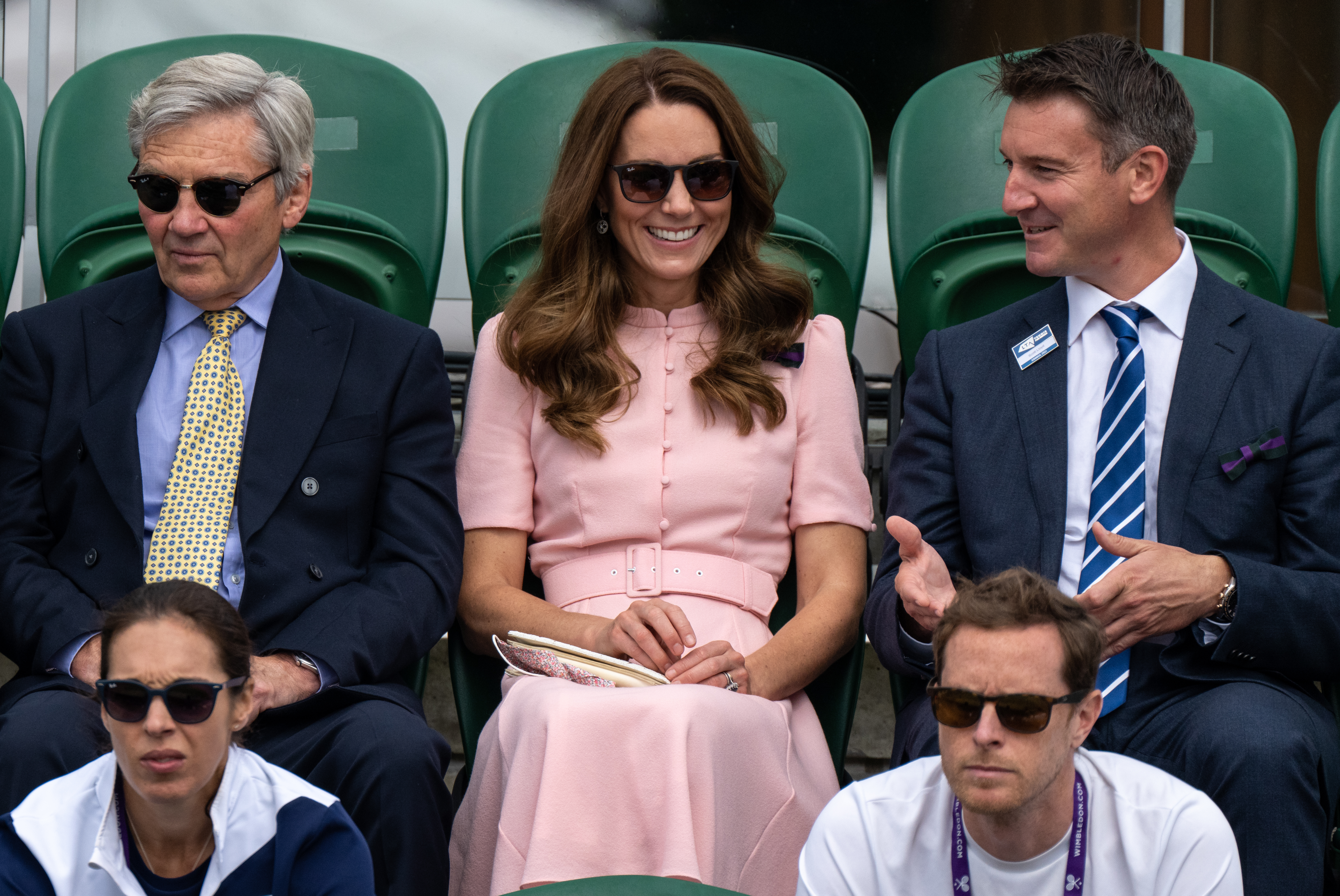 LTA chief executive Scott Lloyd, top right, chats with the Princess of Wales at Wimbledon in 2021