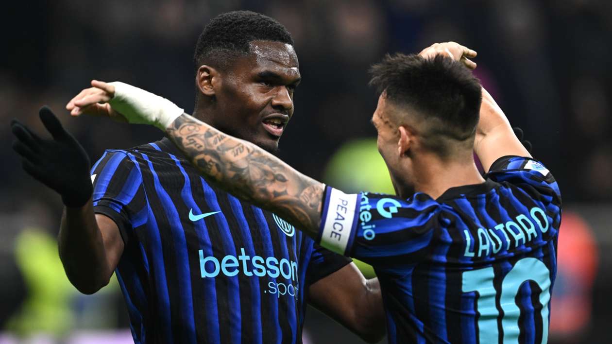 Inter 2-0 Lazio: Martinez and Bonny send Chivu's men top of Serie A