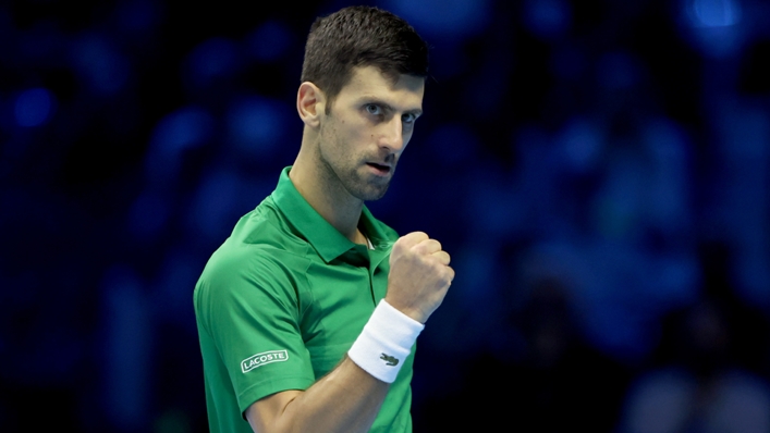 Novak Djokovic overcame Taylor Fritz to reach the final of the ATP Finals