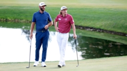 Cameron Smith (right) is ranked third in the world, but Dustin Johnson has dropped down to 23