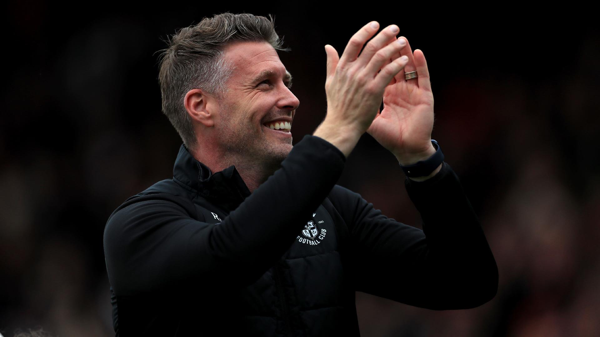 Rob Edwards called for Luton players to keep their heads ahead of the Sky Bet Championship play-off final (Bradley Collyer/PA)