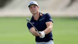 Viktor Hovland on his way to a share of the lead at the Hero World Challenge
