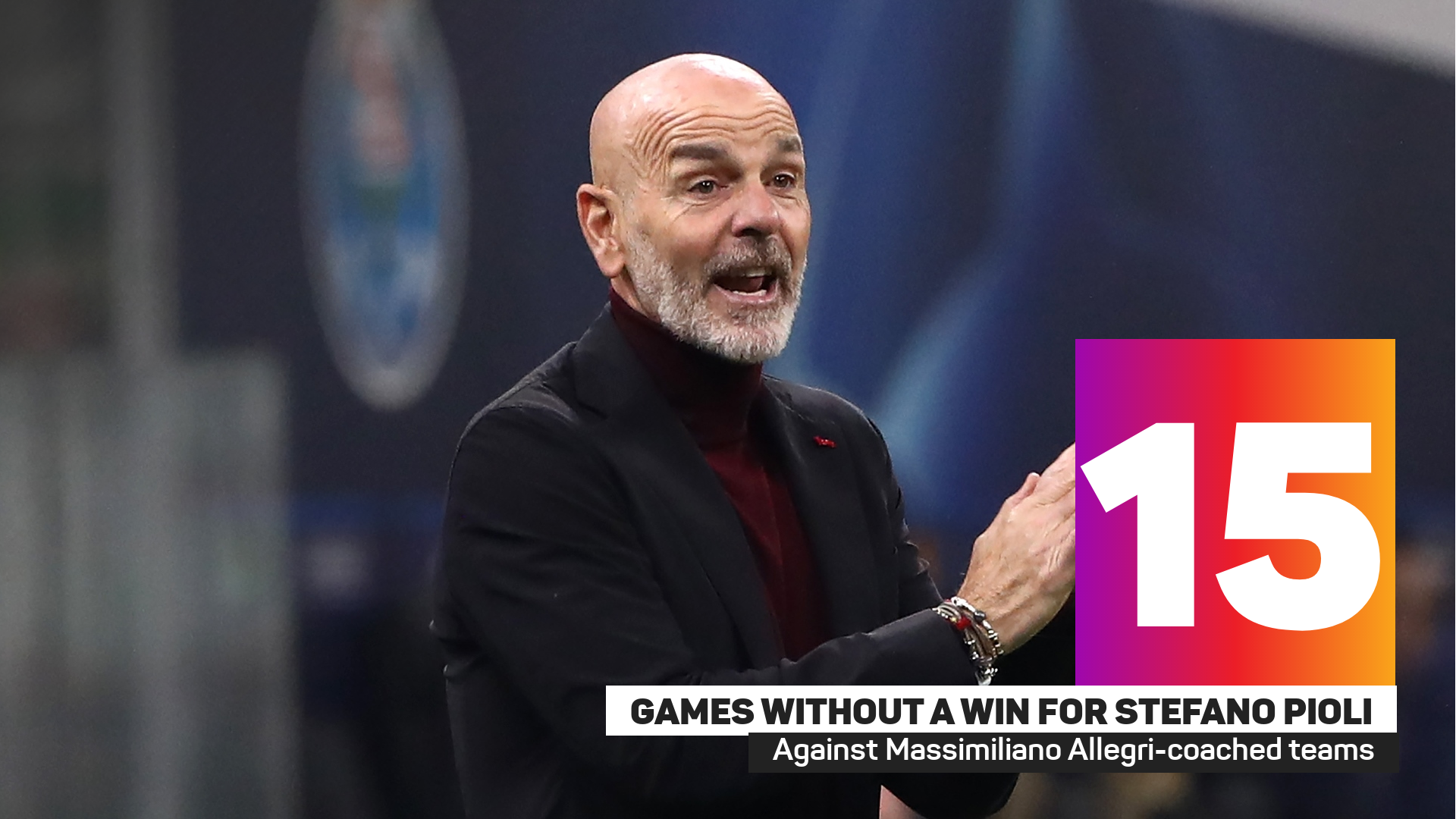 Pioli has a disappointing record against Allegri