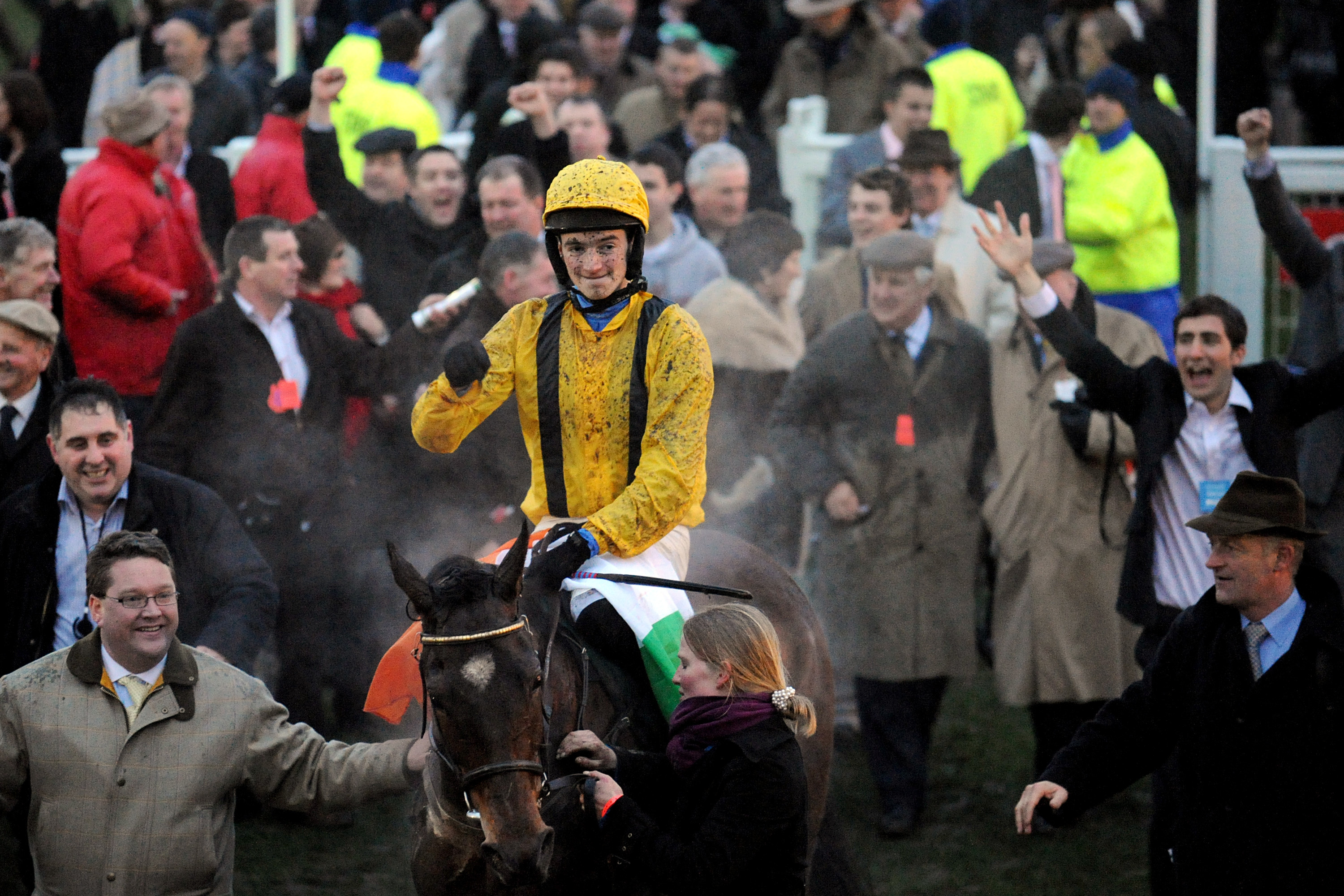A youthful Patrick Mullins returns to rapturous reception in 2008