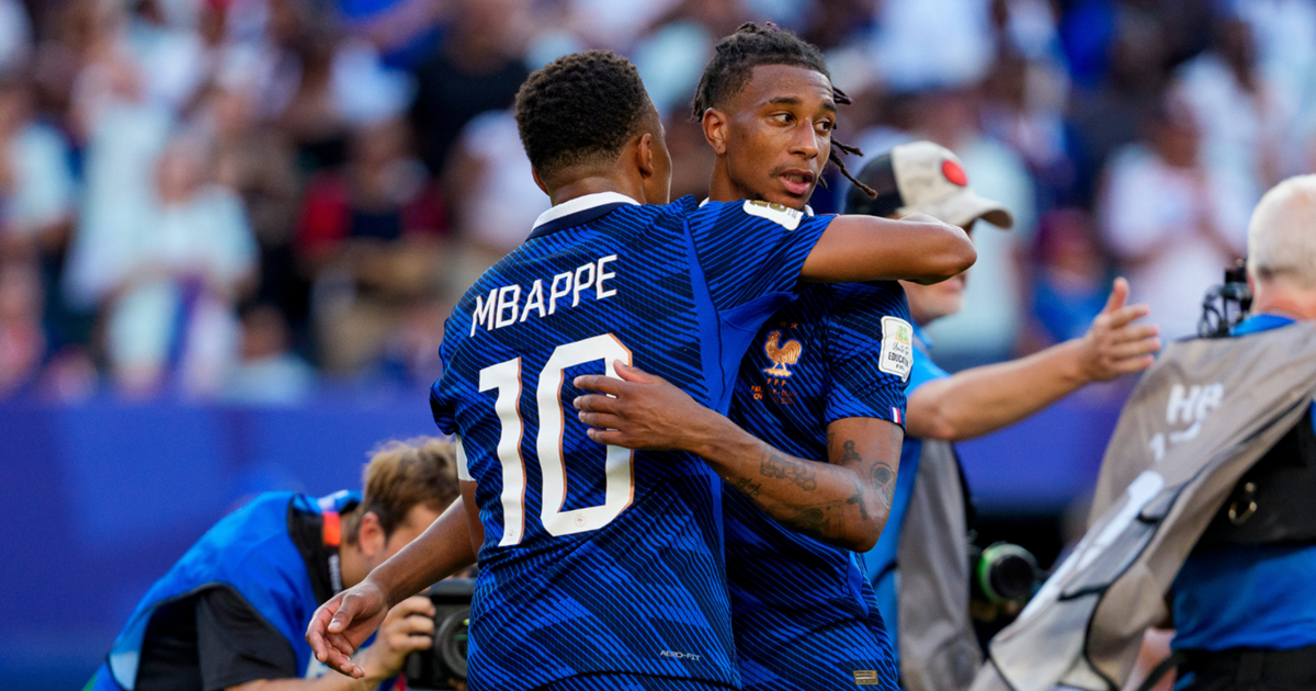 Kylian Mbappe and Michael Olise