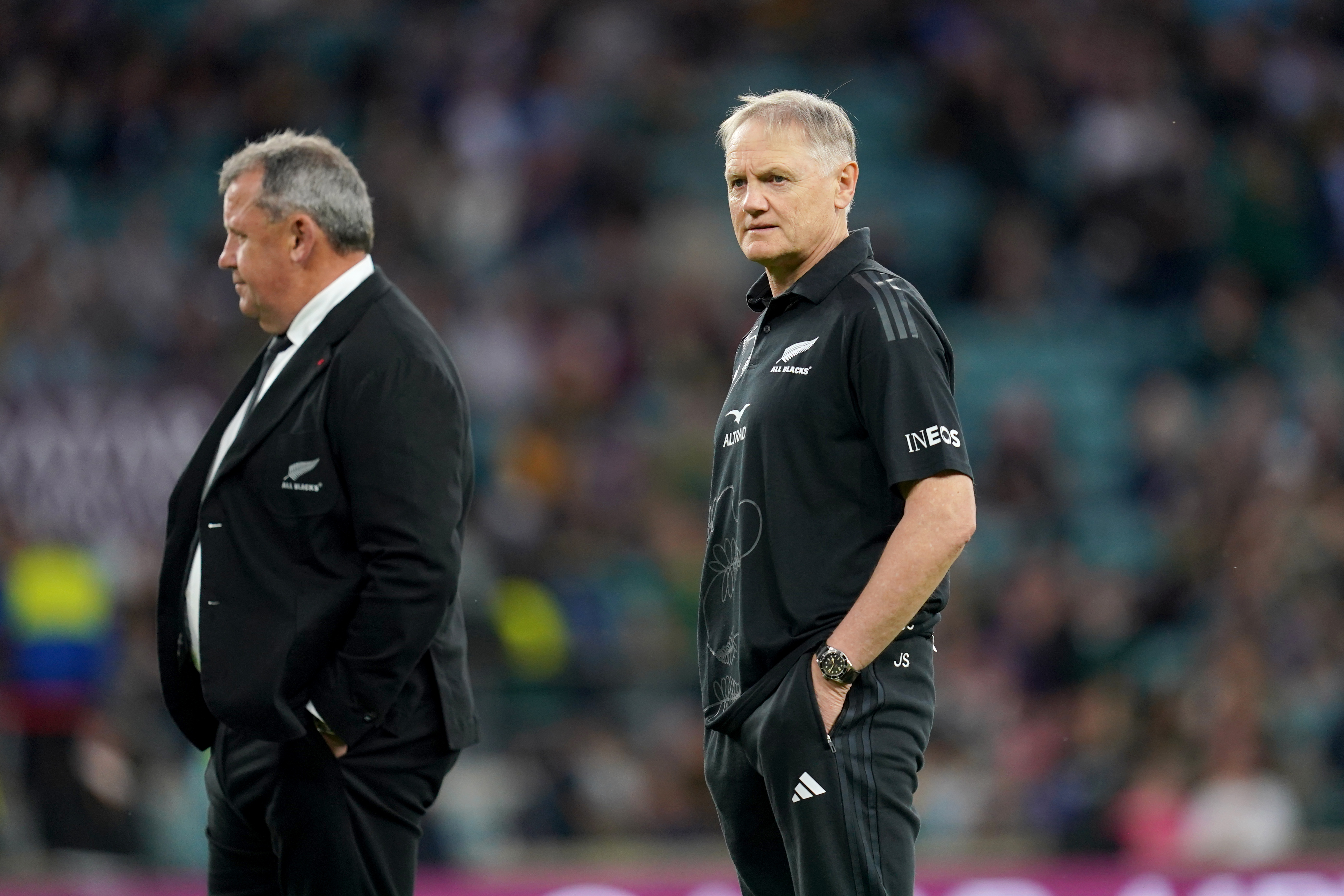 Joe Schmidt, right, and Ian Foster are plotting Ireland's downfall
