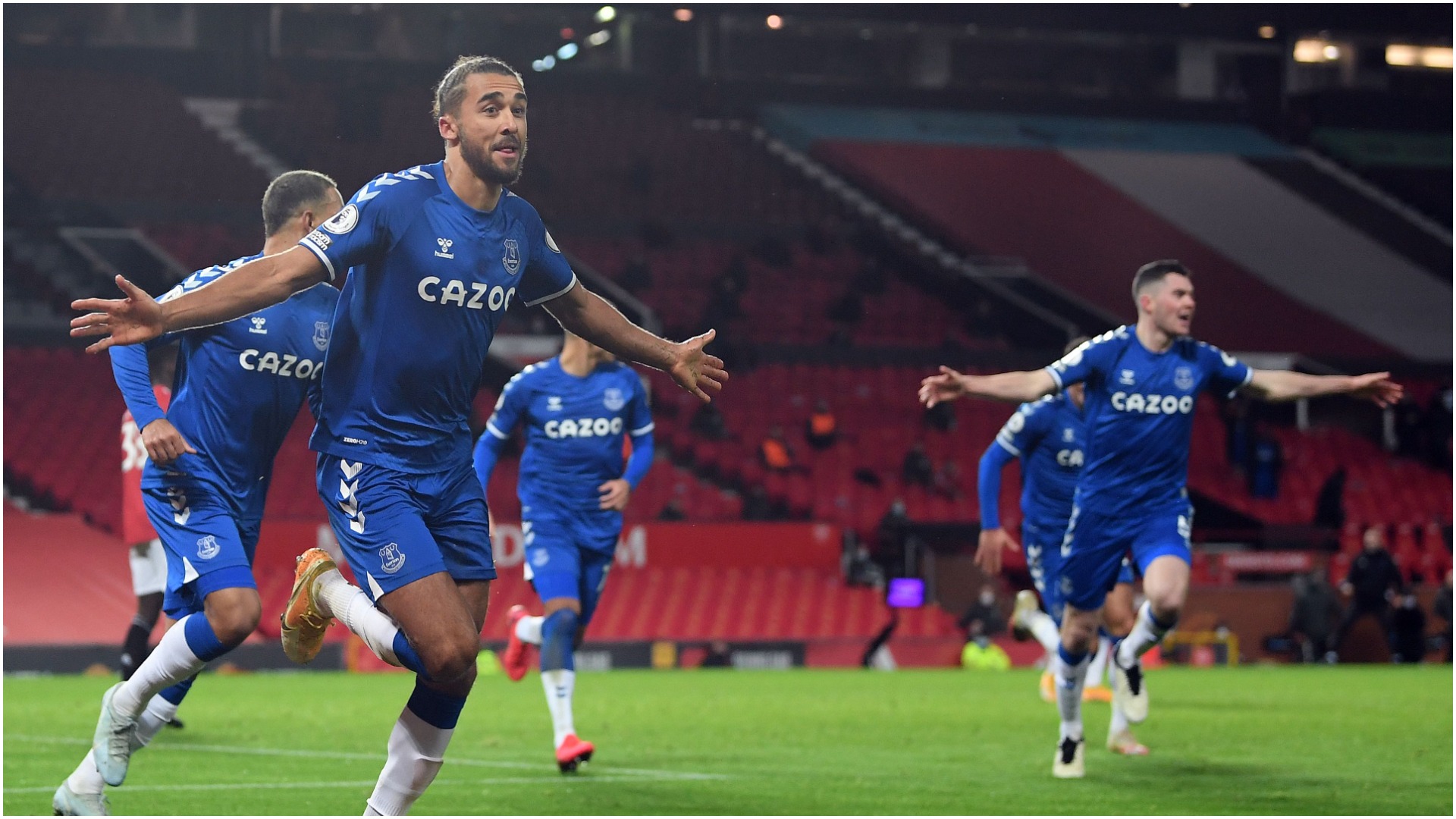 Man Utd v Everton: Calvert-Lewin did not know if dramatic late equaliser would stand