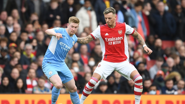 Manchester City and Arsenal last met in January 2022