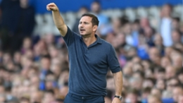 Frank Lampard watches on during Everton's opening-day loss to Chelsea