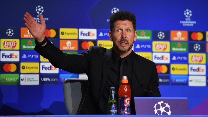 Atletico coach Diego Simeone after losing to City