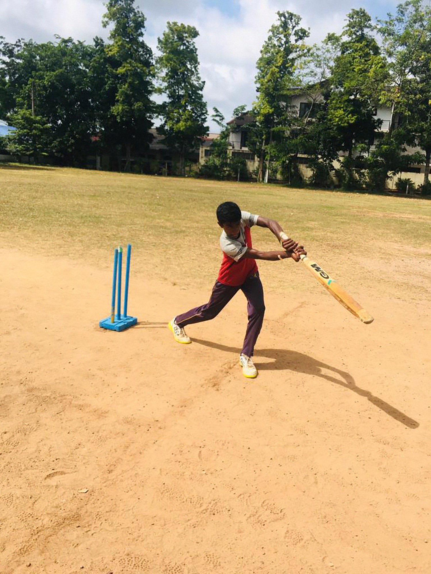 Young batter from Sri Lanka team for Street Child Cricket World Cup