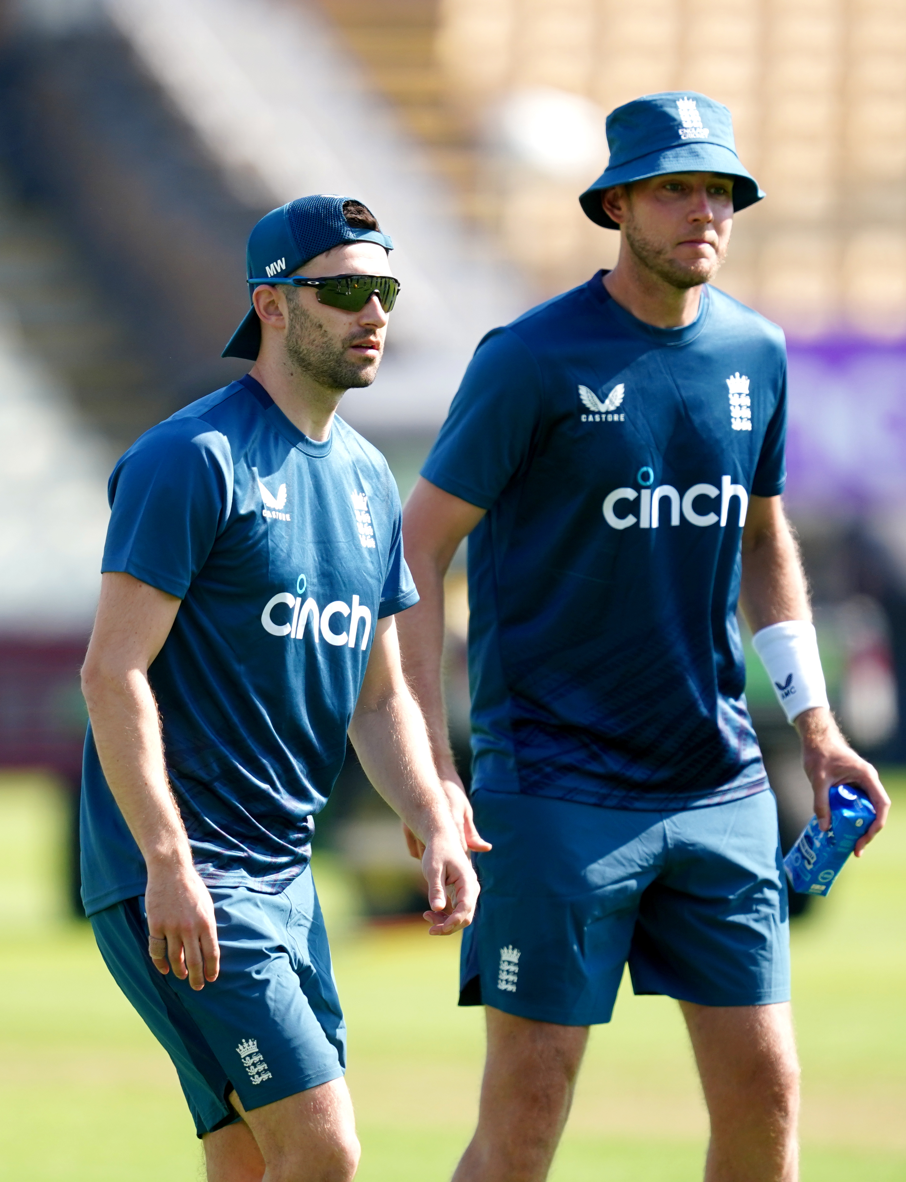 Mark Wood (left) has been overlooked in favour of Stuart Broad (right) at Edgbaston.
