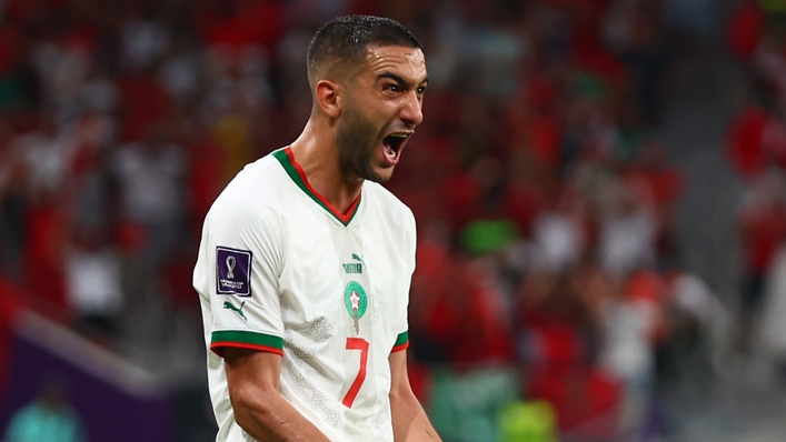 Morocco winger Hakim Ziyech put on a fine display against Belgium
