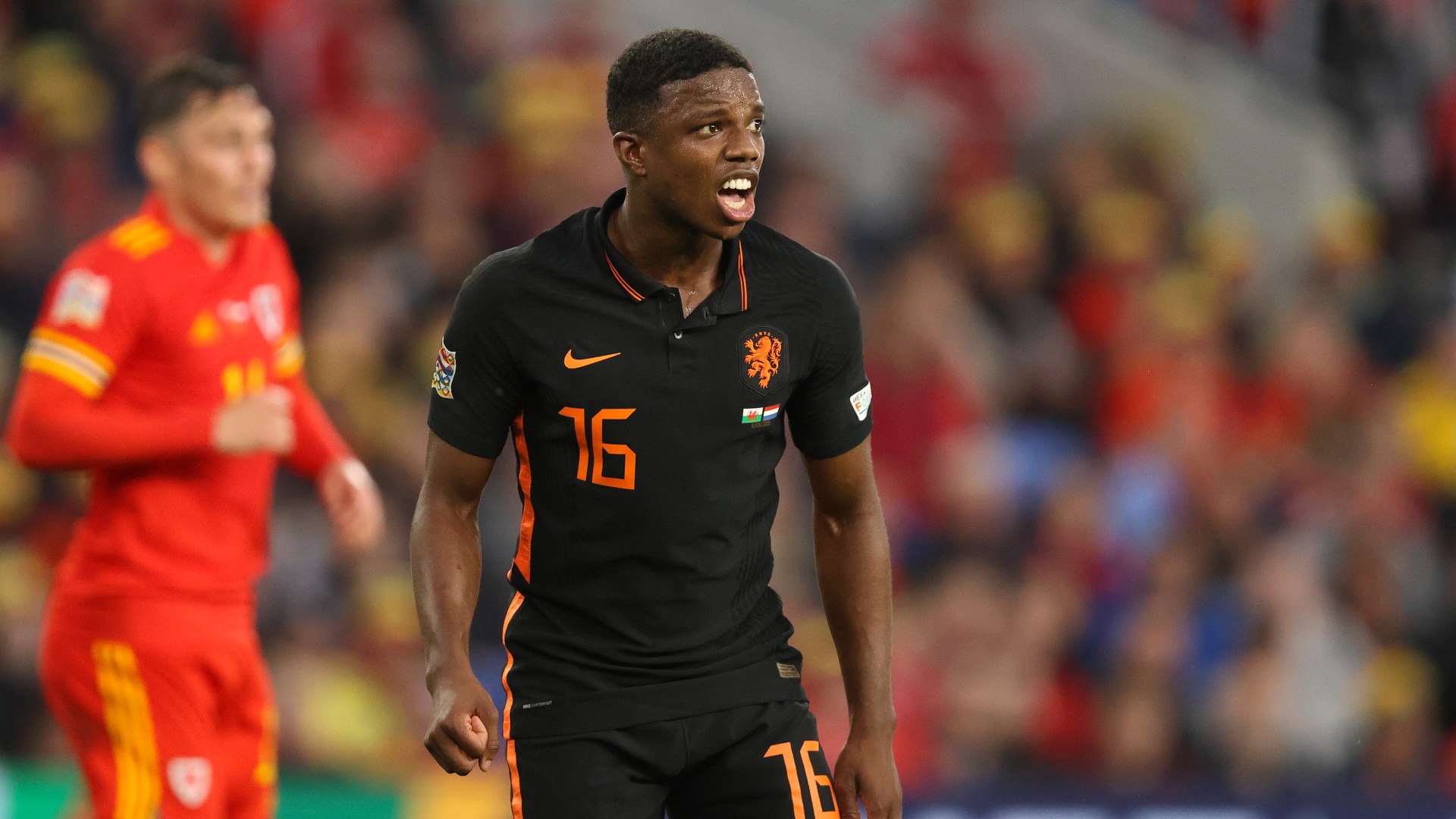 New United left-back Tyrell Malacia