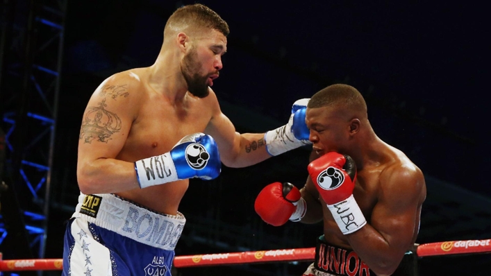 Tony Bellew defeated Ilunga Makabu on this day in 2016 (Martin Rickett/PA)