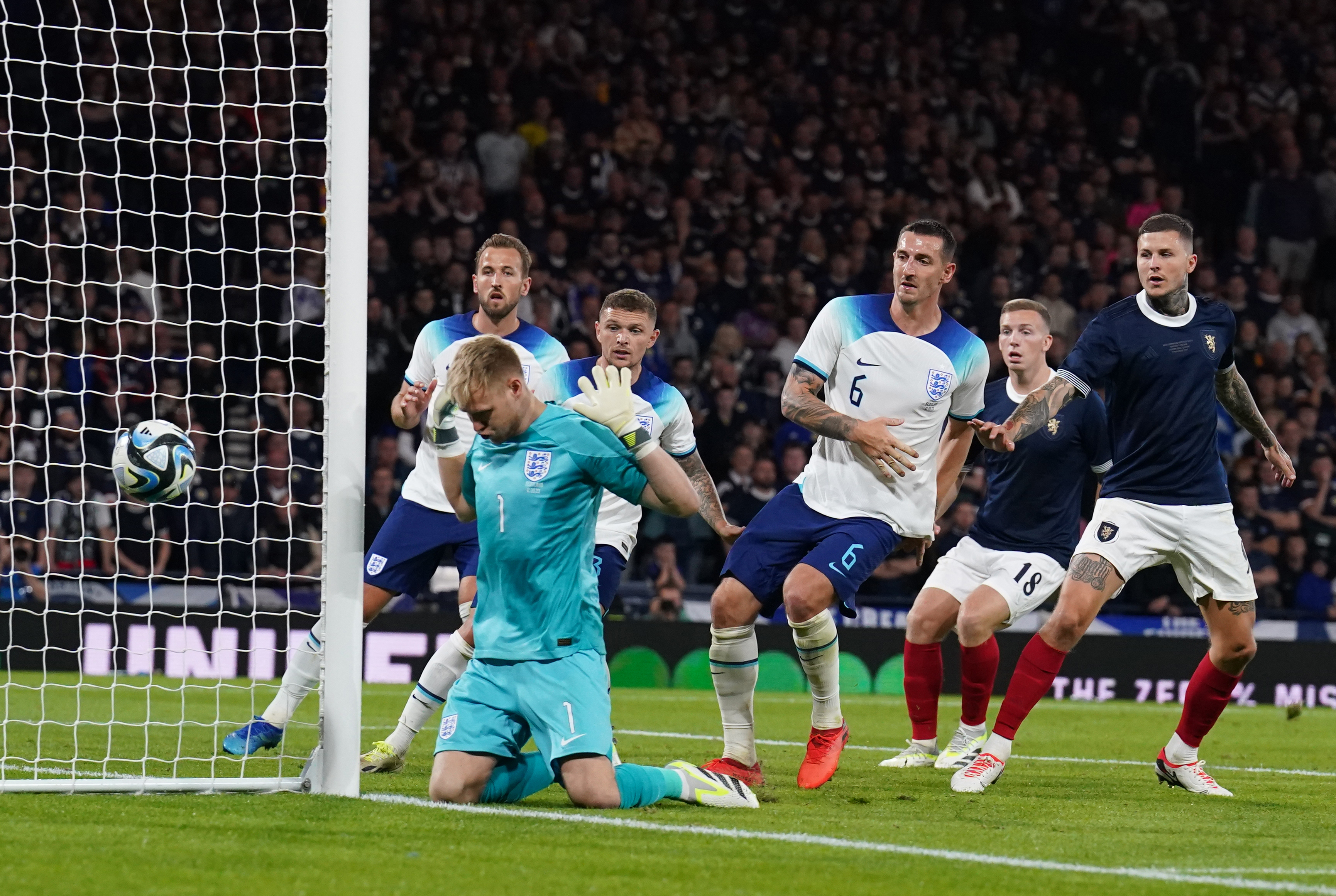 Aaron Ramsdale started for England in the friendly against Scotland in September