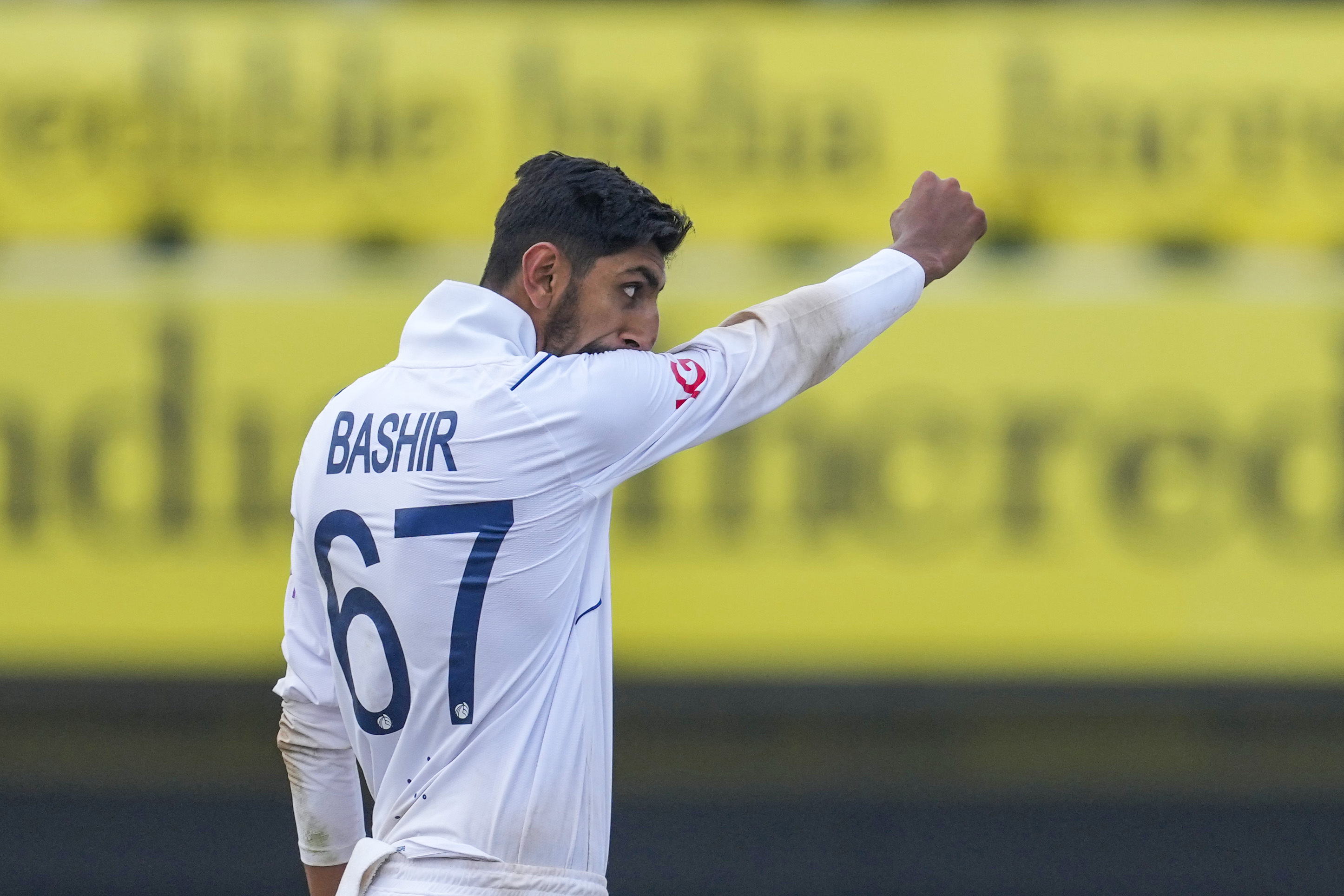 Shoaib Bashir has had an increased workload in India (Ajit Solanki/AP)