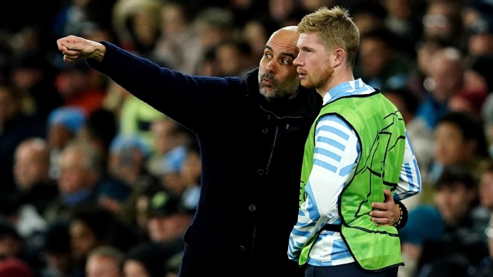 Pep Guardiola and Kevin De Bruyne are dreaming of Champions League success with City (Martin Rickett/PA)