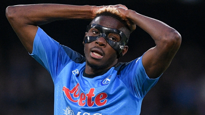 Victor Osimhen went close to a late winner as Napoli were held by Hellas Verona