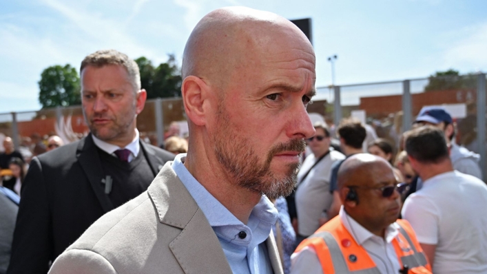 Erik ten Hag arrives to watch Manchester United at Crystal Palace