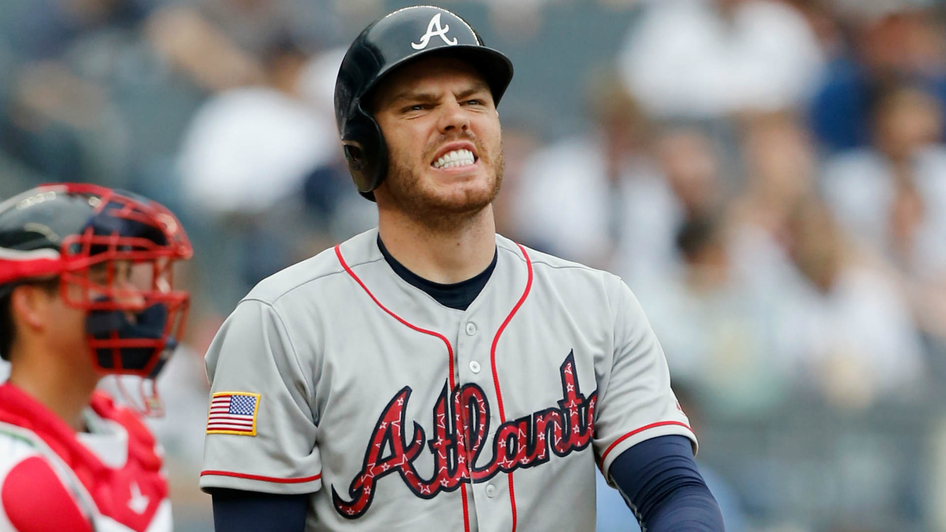 Freddie Freeman leaves game vs. Yankees after HBP | Sporting News Canada