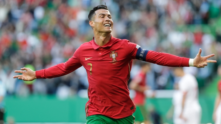 Cristiano Ronaldo scored twice in Portugal's 4-0 win over Switzerland last Sunday