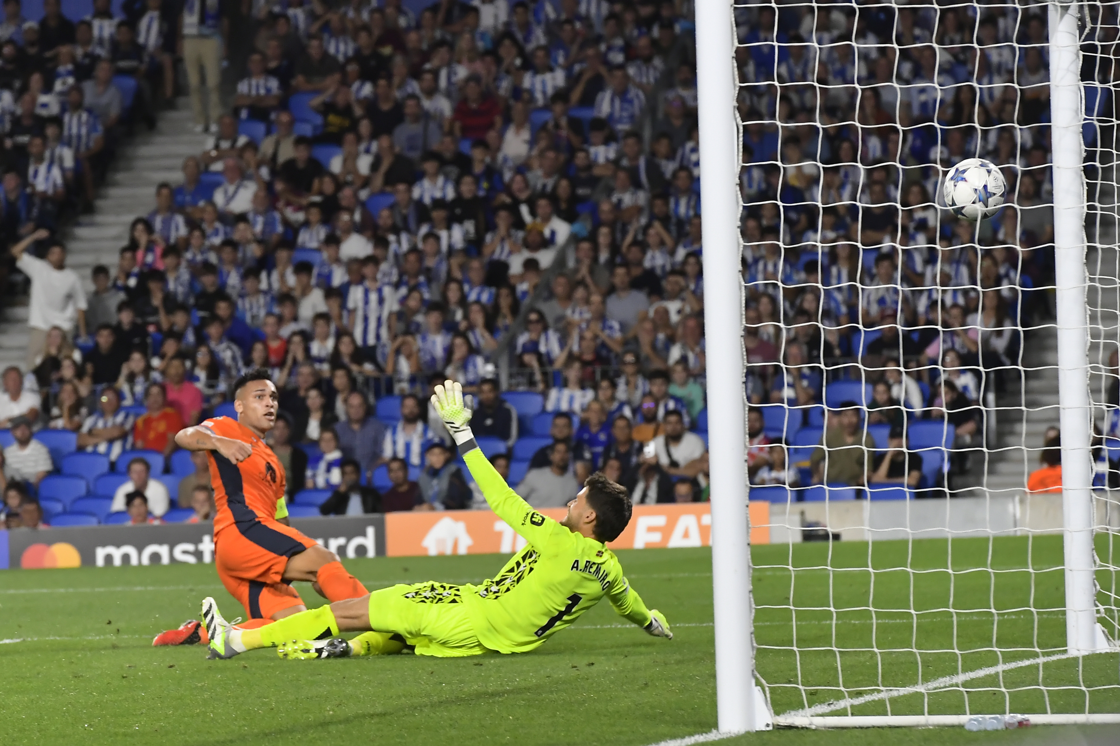 Martinez scores against Real Sociedad (Alvaro Barrientos/AP)