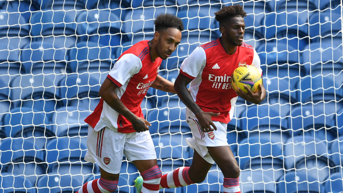 Summer signing Nuno Tavares (right) has had to be patient for first-team chances at Arsenal