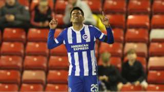 EFL Cup: Four-goal Gomez steals the show as Brighton hit Barnsley for six