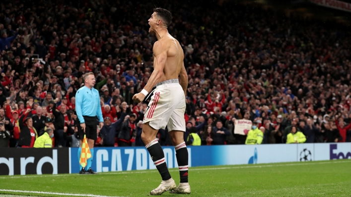 Cristiano Ronaldo celebrates his last-gasp winner against Villarreal