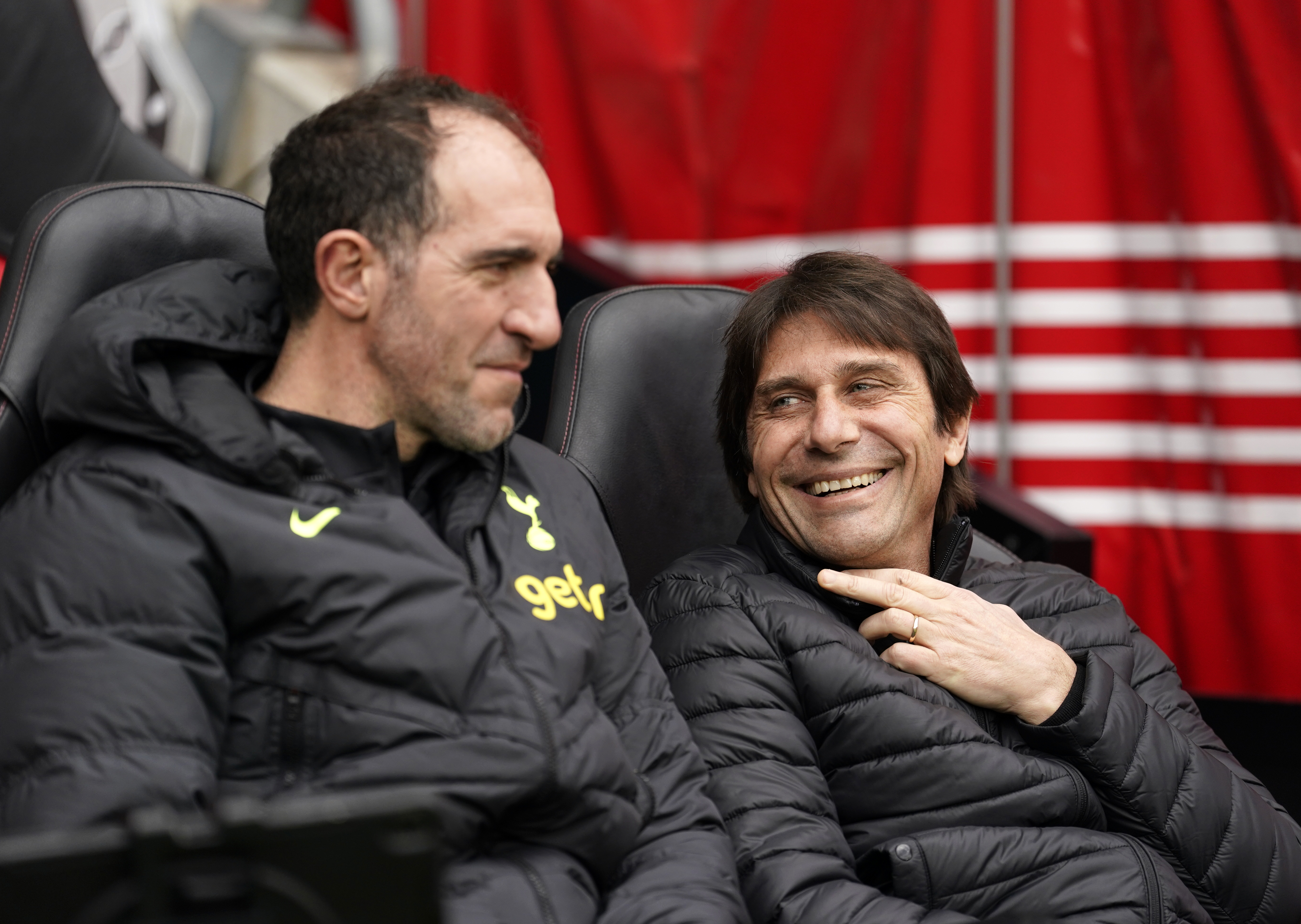 Antonio Conte, right, left Tottenham back in March