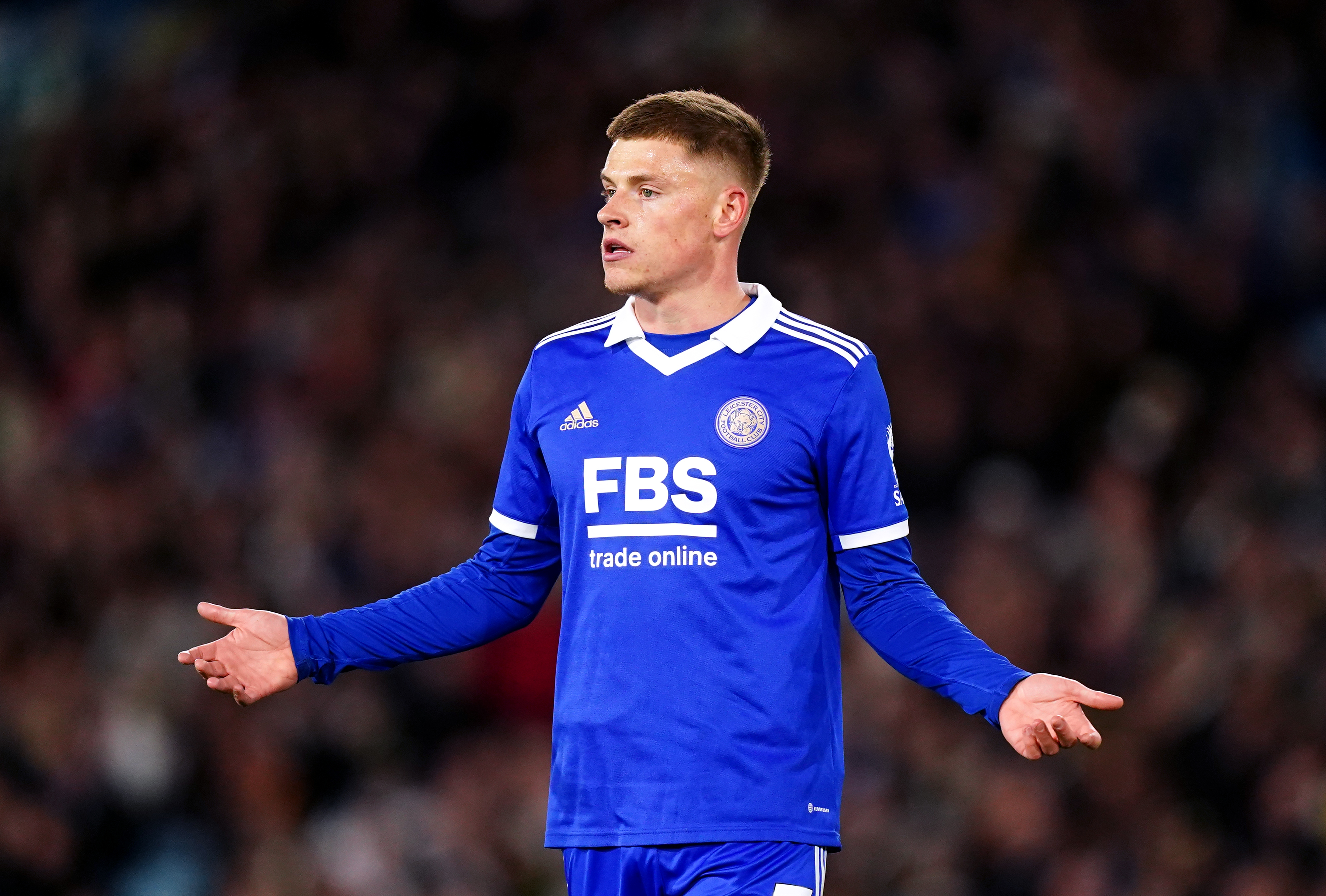 Leicester City’s Harvey Barnes