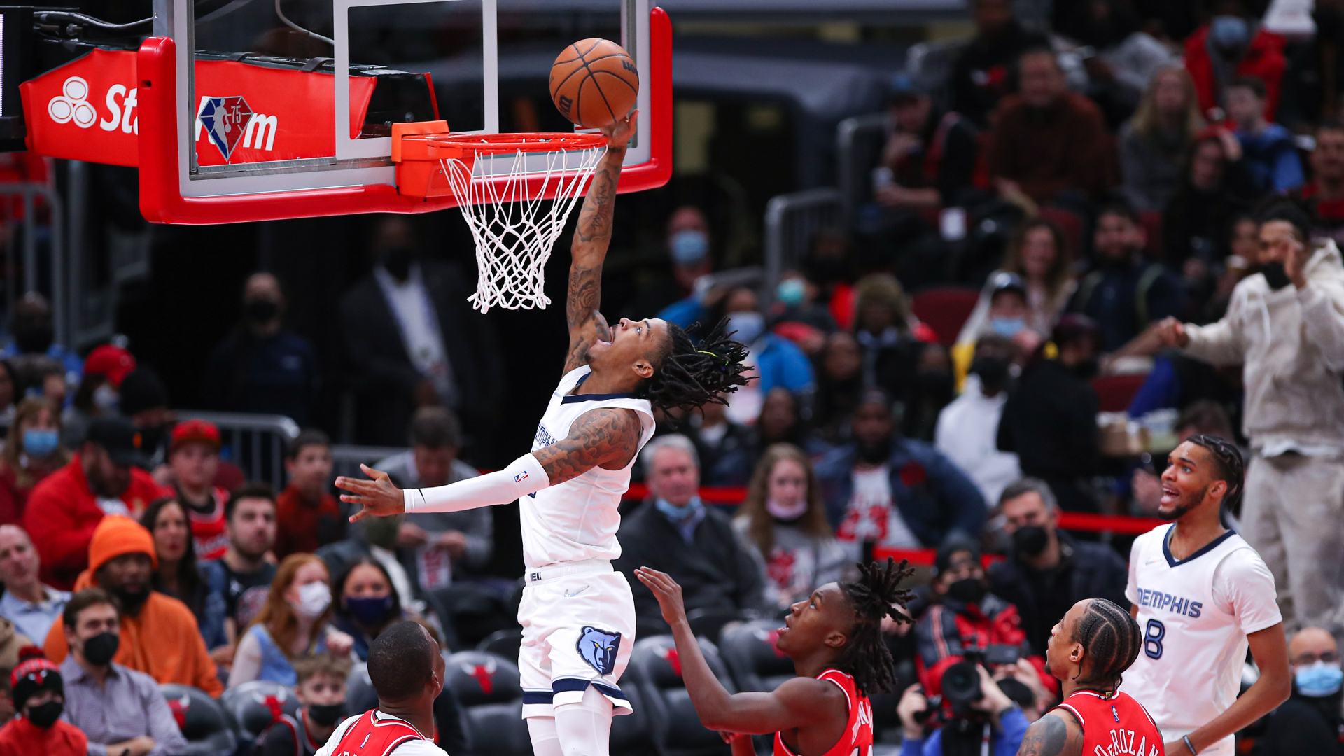 Ja Morant scored a career-best 46 points as the Memphis Grizzlies beat the Chicago Bulls