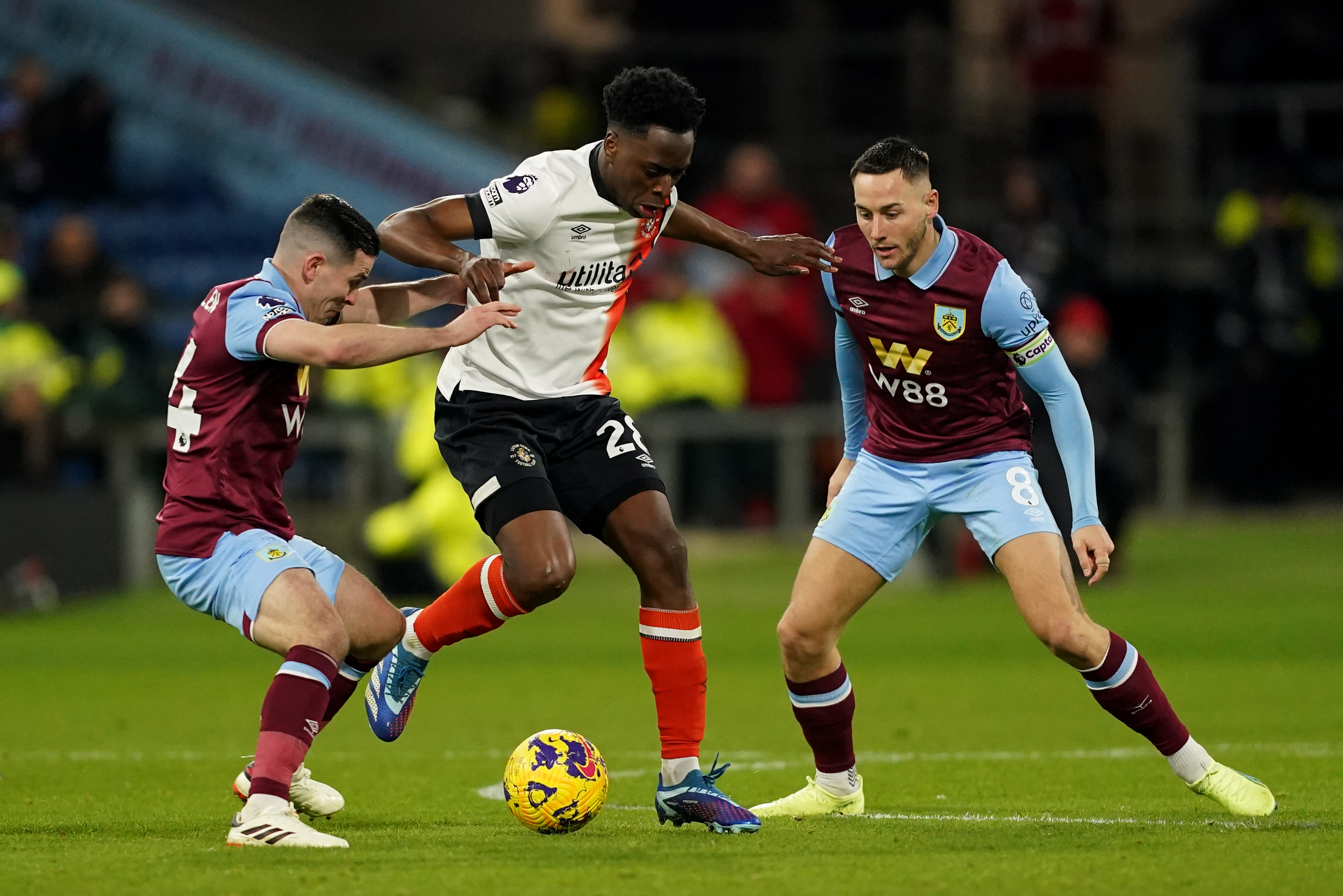 Albert Sambi Lokonga battles for the ball