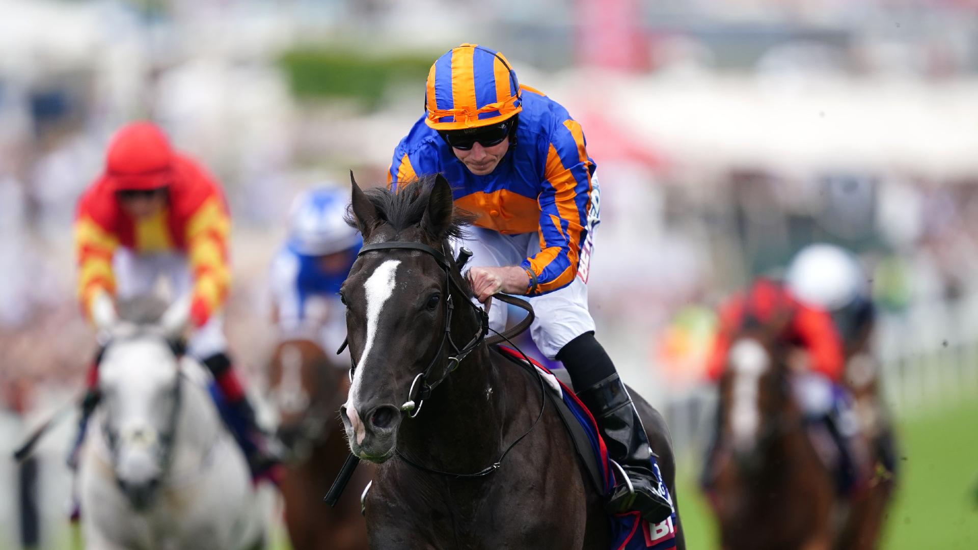 Auguste Rodin winning the Betfred Derby at Epsom (David Davies/The Jockey Club)
