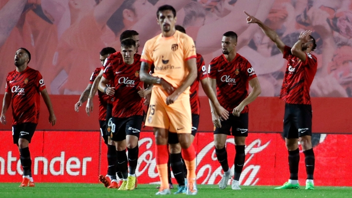 Mallorca celebrate Vedat Muriqi's goal