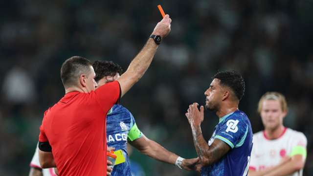 Sporting fight back to defeat Marseille as Emerson sees red, Atalanta held by Slavia Prague