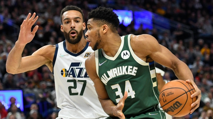Rudy Gobert (left) and Giannis Antetokounmpo have made yet another NBA All-Defensive First Team