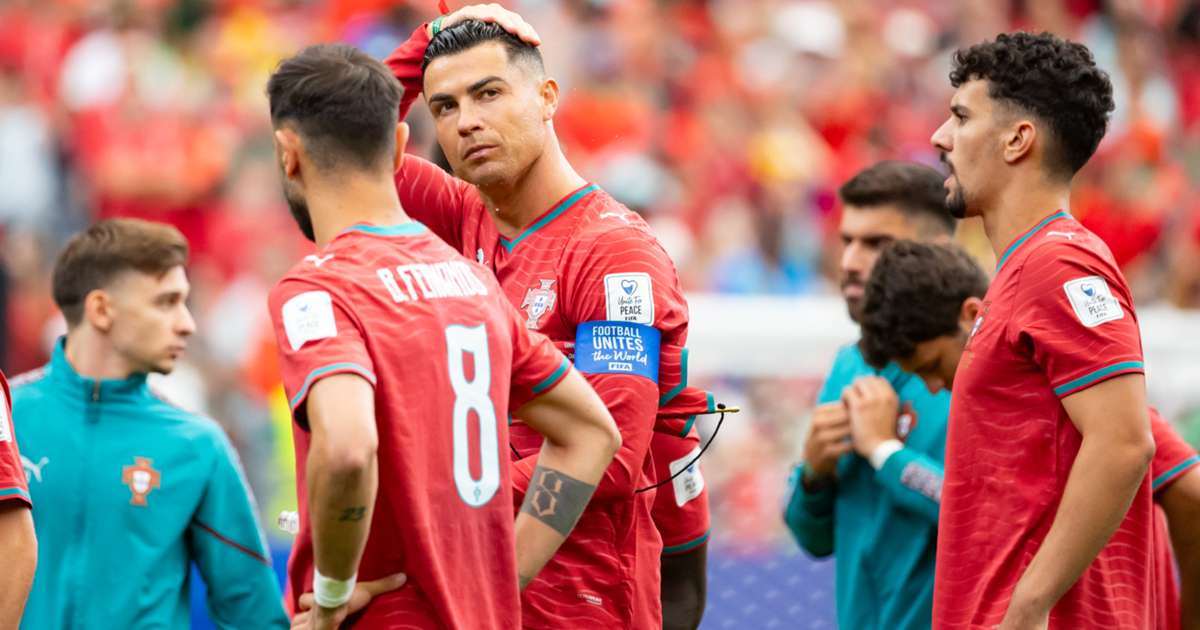 Cristiano Ronaldo during the World Cup match