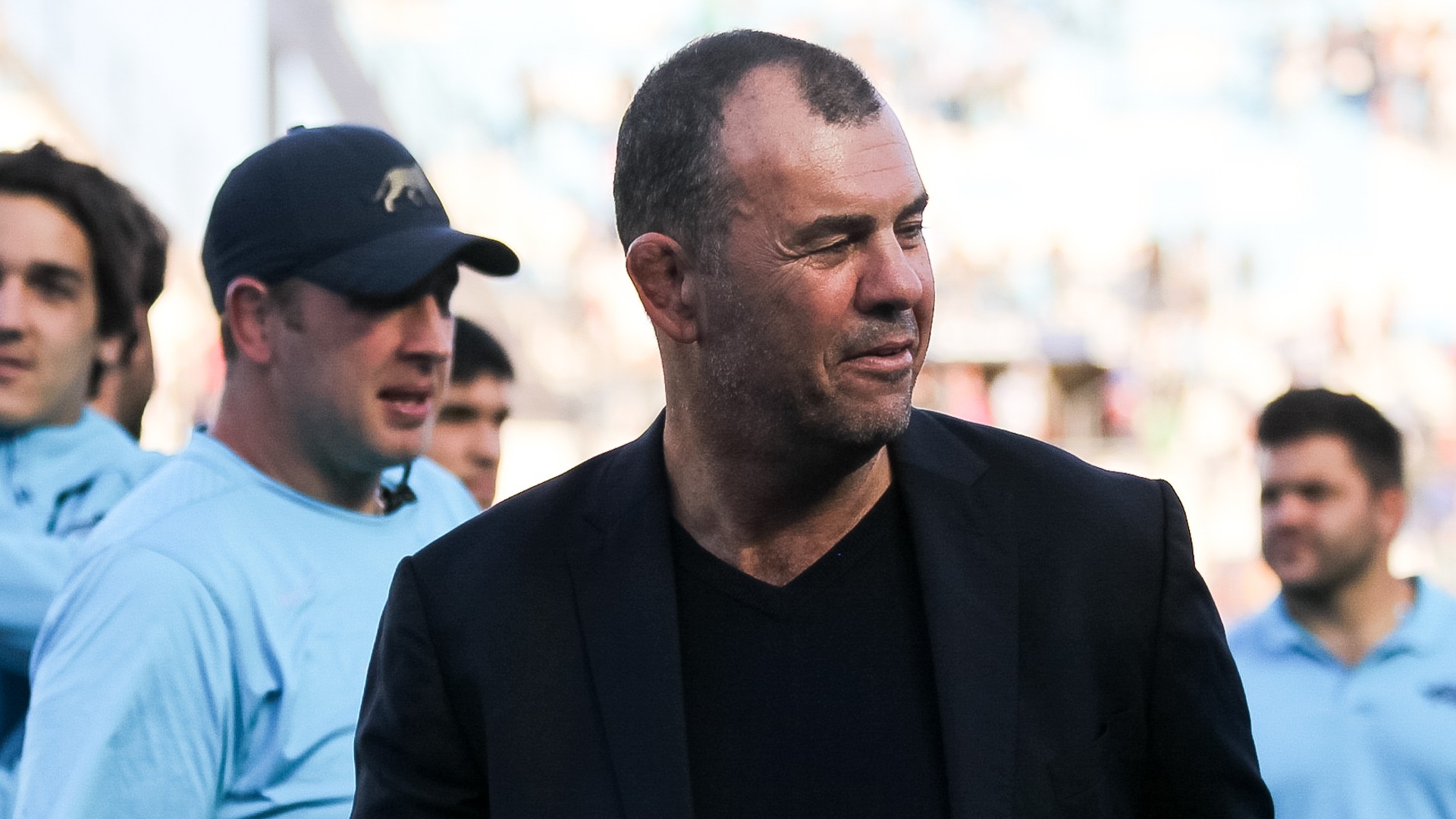 Argentina head coach Michael Cheika