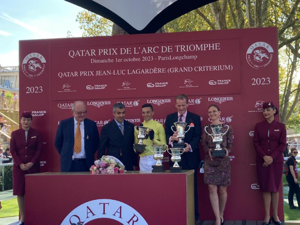 Connections Rosallion at the trophy presentation