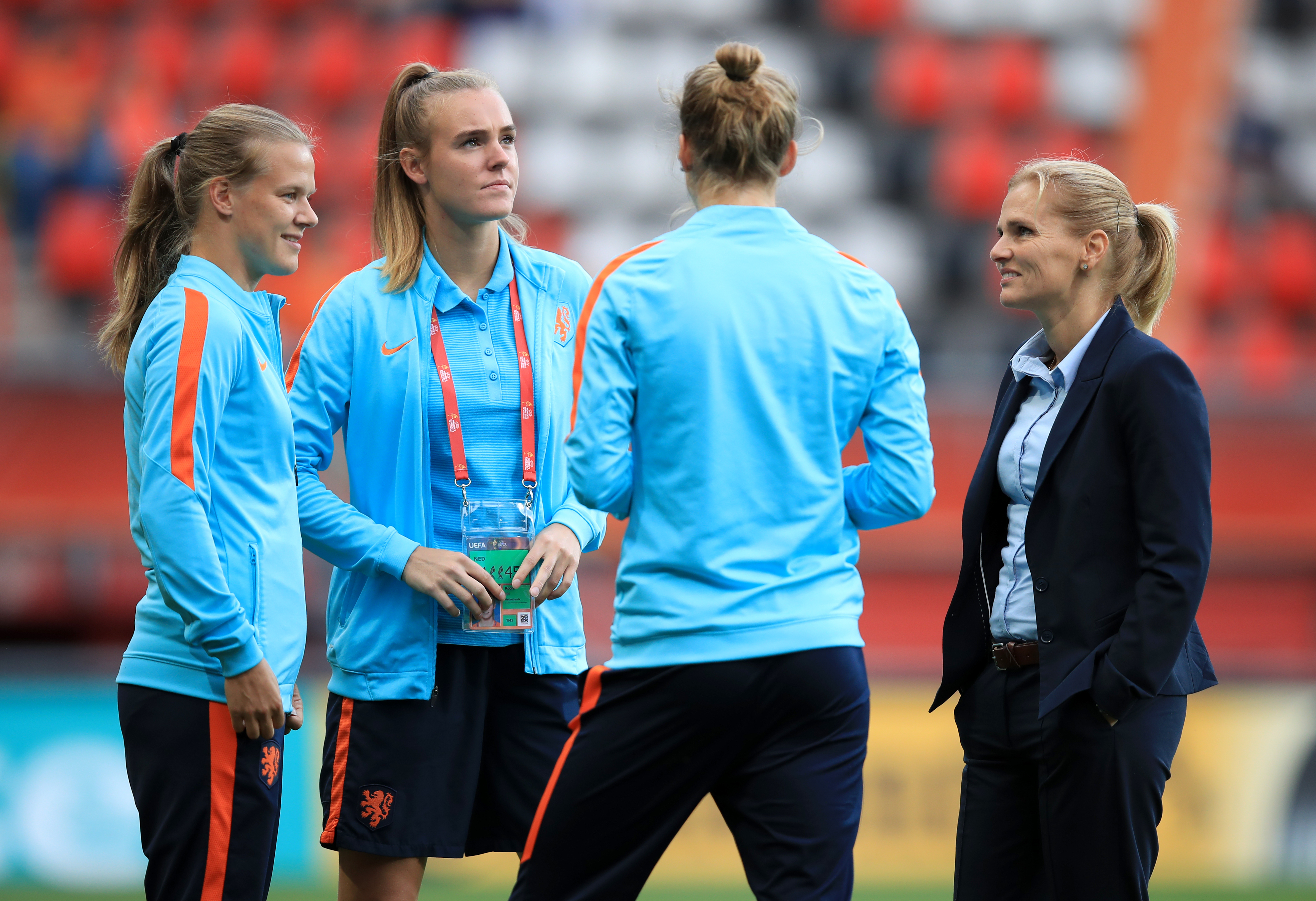 Wiegman during her time as Netherlands boss (Mike Egerton/PA)