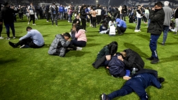Gimnasia fans were affected by tear gas that was fired outside the stadium