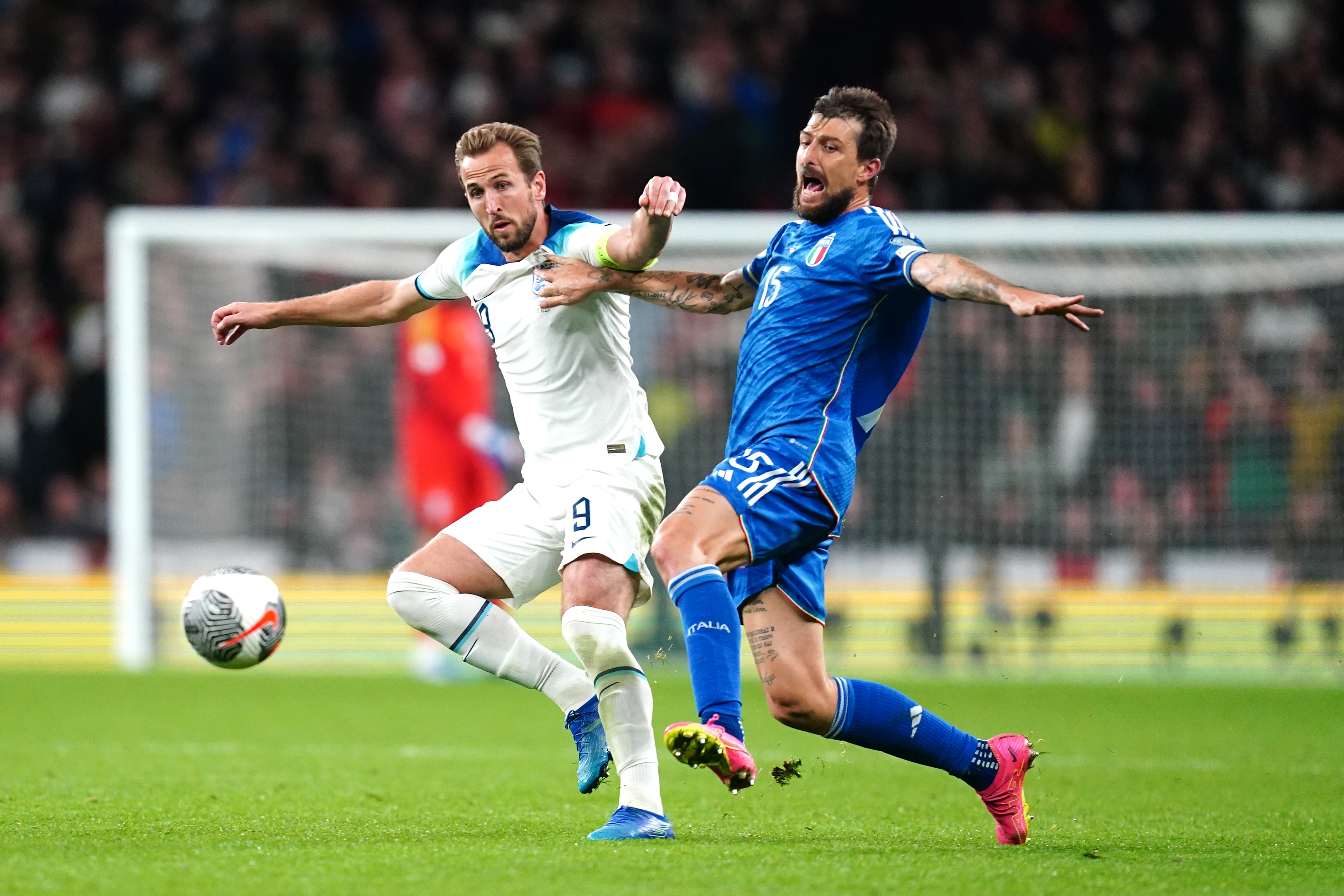 Italy’s Francesco Acerbi, right, was cleared of racially abusing Napoli's Juan Jesus