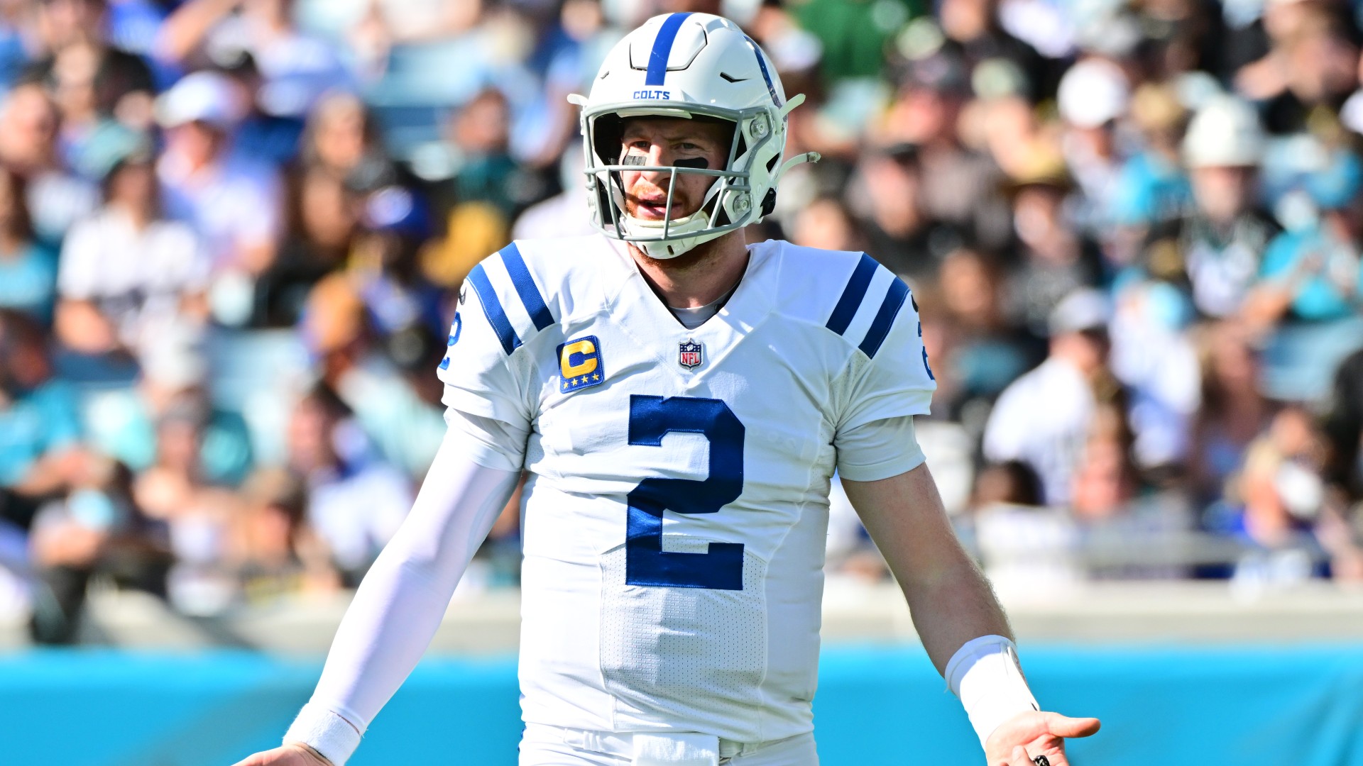 Indianapolis Colts quarterback Carson Wentz
