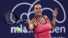 Defending champion Sabalenka battles past Li in Miami opener