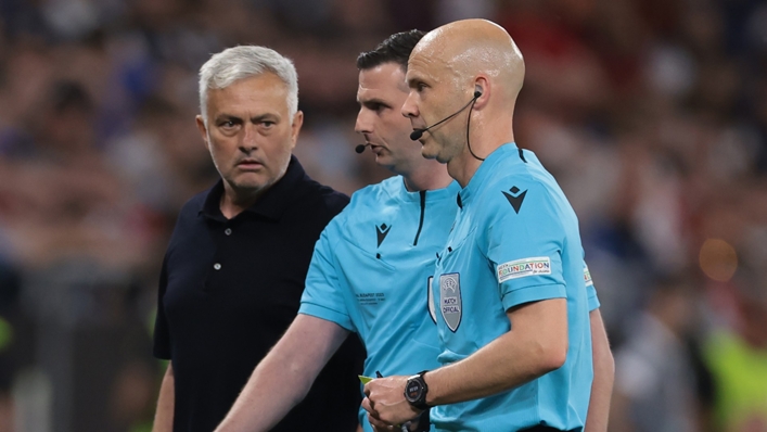 Jose Mourinho was unhappy with Anthony Taylor